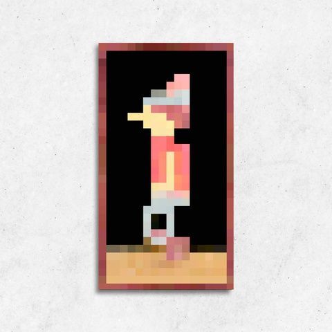 Друк на полотні Minecraft standing man (стоячий чоловік) з гри Майнкрафт - 30х60 887487892971v1 фото
