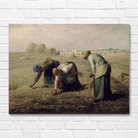 Друк на полотні репродукції картини Збирачки колосків Жан-Франсуа Мілле на полотні - 20х30 400560139561v1 фото