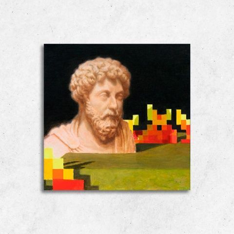 Друк на полотні Philosopher (Філософ) з гри Minecraft - 30х30 320872557531v1 фото